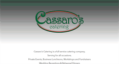 Desktop Screenshot of cassaroscatering.com